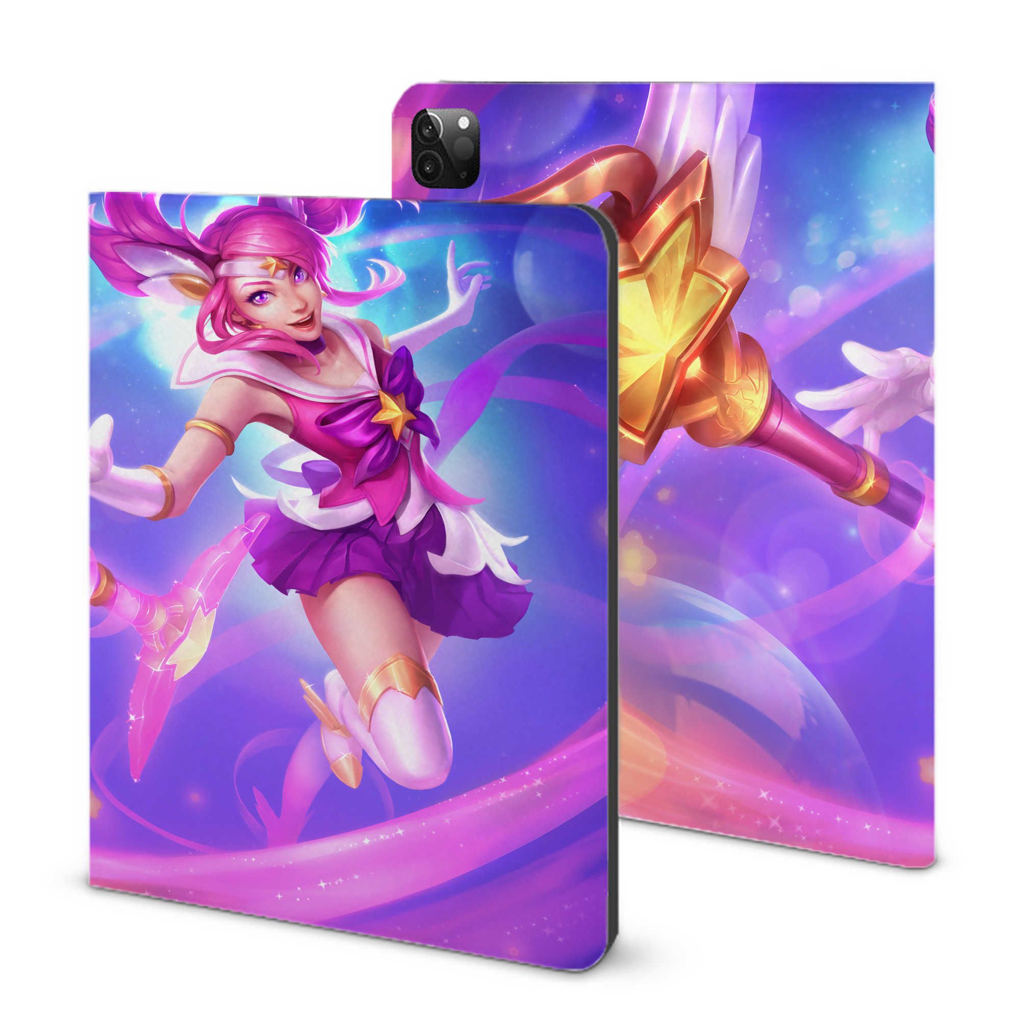 リーグ・オブ・レジェンド League of Legends LOL IPadケース ペンホルダー付き ブックスタイルデザイン